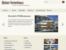 Tablet Screenshot of holzer-ferienhaus.at